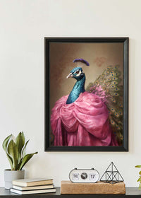 Peacock Animal Portrait Print