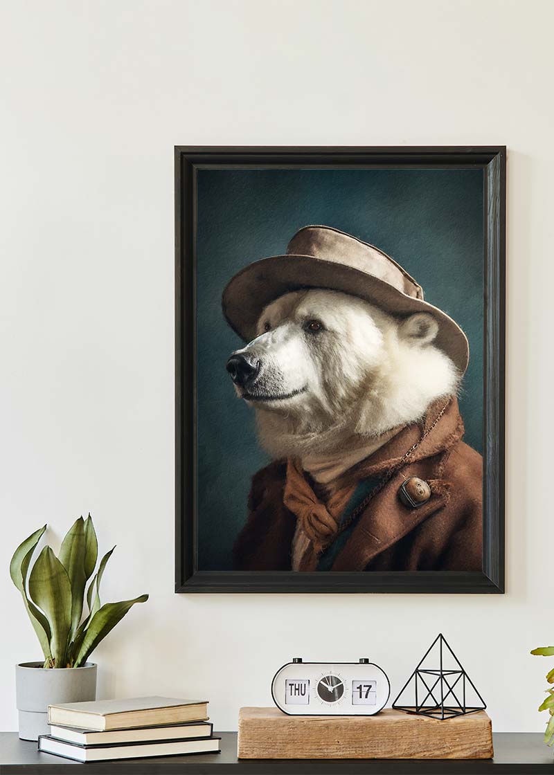 Polar Bear Animal Portrait Print