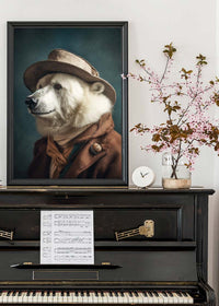 Polar Bear Animal Portrait Print