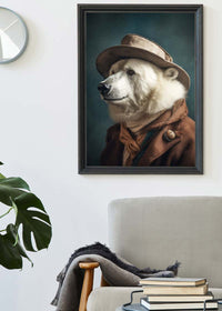 Polar Bear Animal Portrait Print