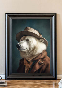 Polar Bear Animal Portrait Print