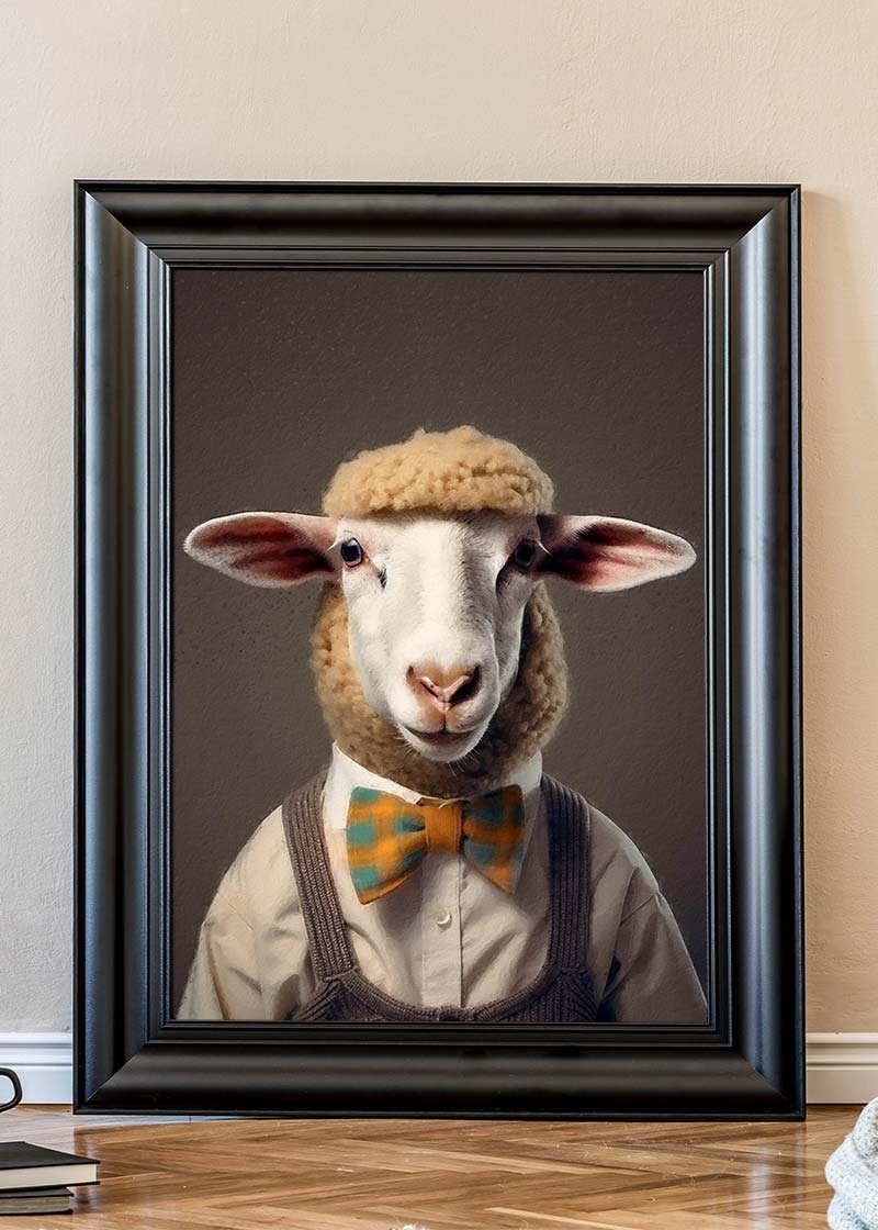 Sheep Animal Portrait Print