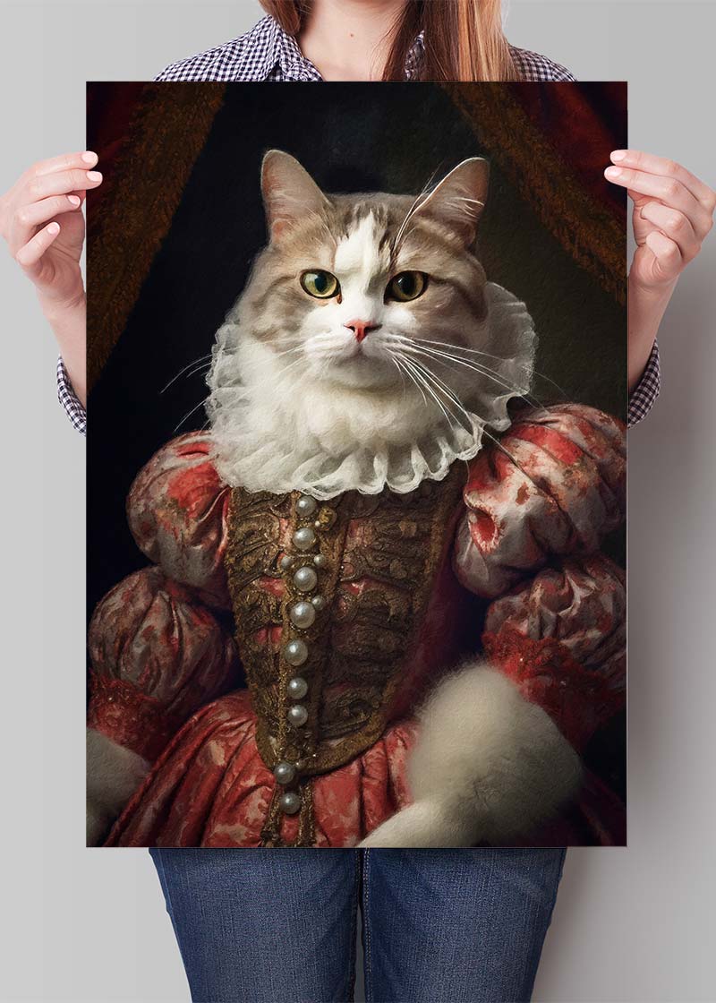 Shorthair Cat Animal Portrait Print