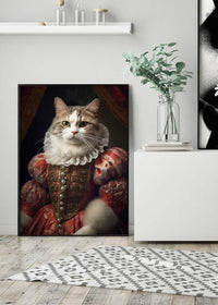 Shorthair Cat Animal Portrait Print