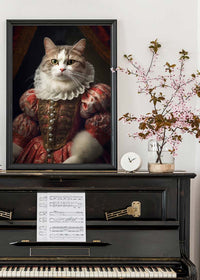 Shorthair Cat Animal Portrait Print