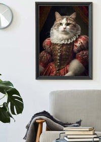Shorthair Cat Animal Portrait Print