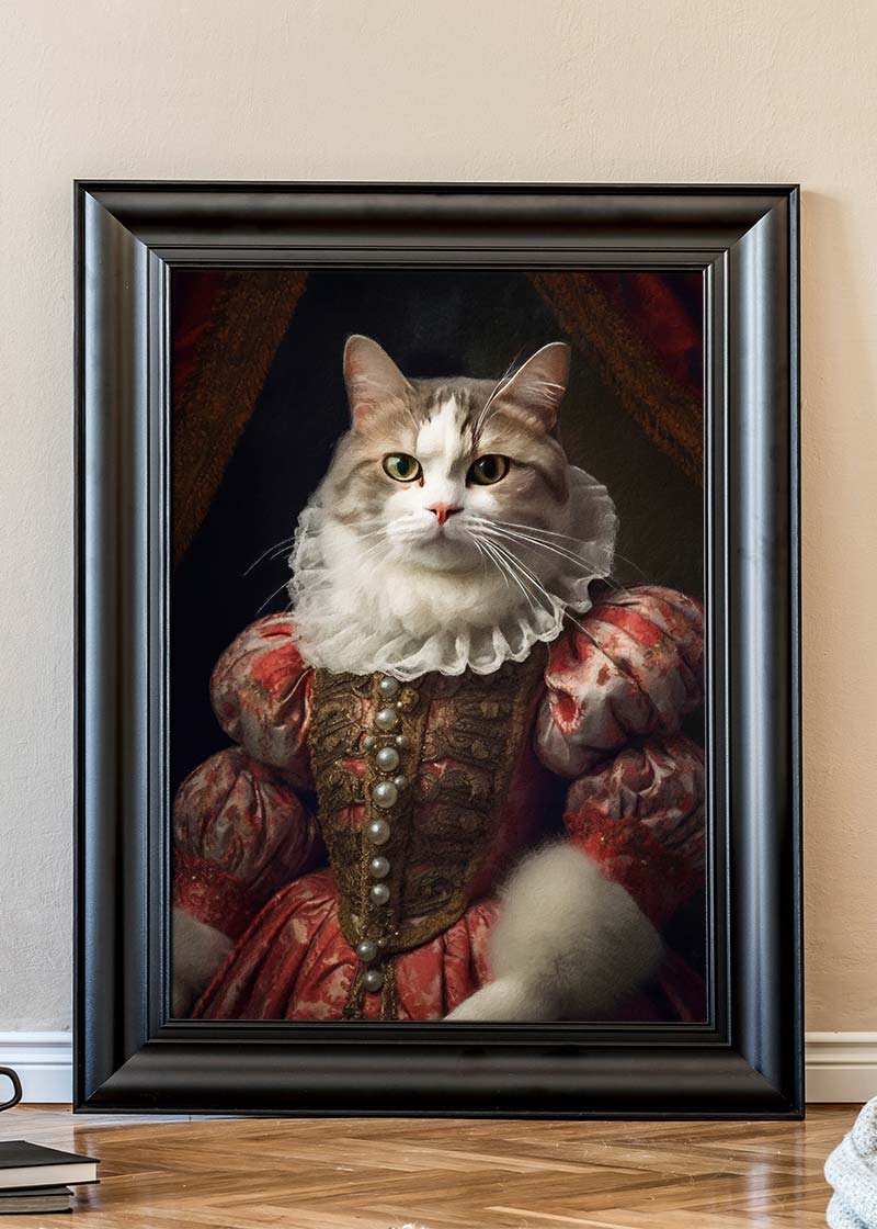 Shorthair Cat Animal Portrait Print