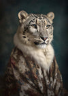 Snow Leopard 1 Animal Portrait Print