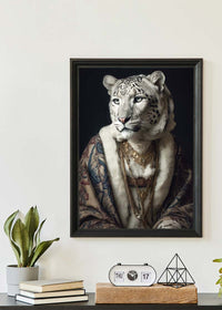 Snow Leopard 2 Animal Portrait Print