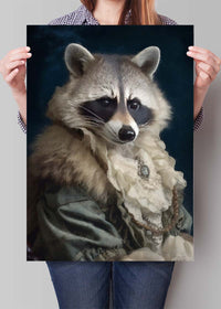Raccoon Animal Portrait Print