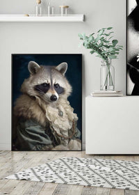 Raccoon Animal Portrait Print