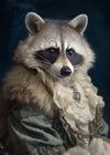 Raccoon Animal Portrait Print