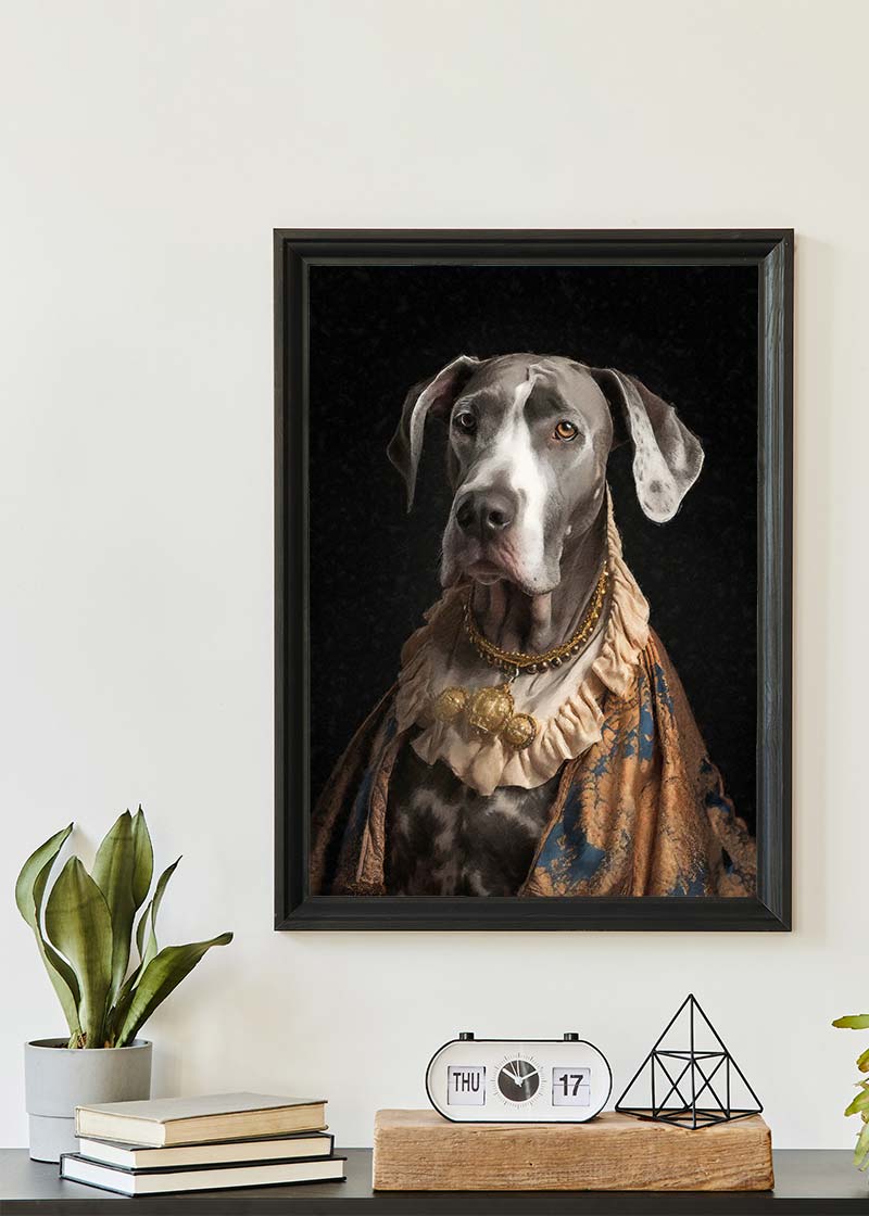 Great Dane Dog Portrait Print