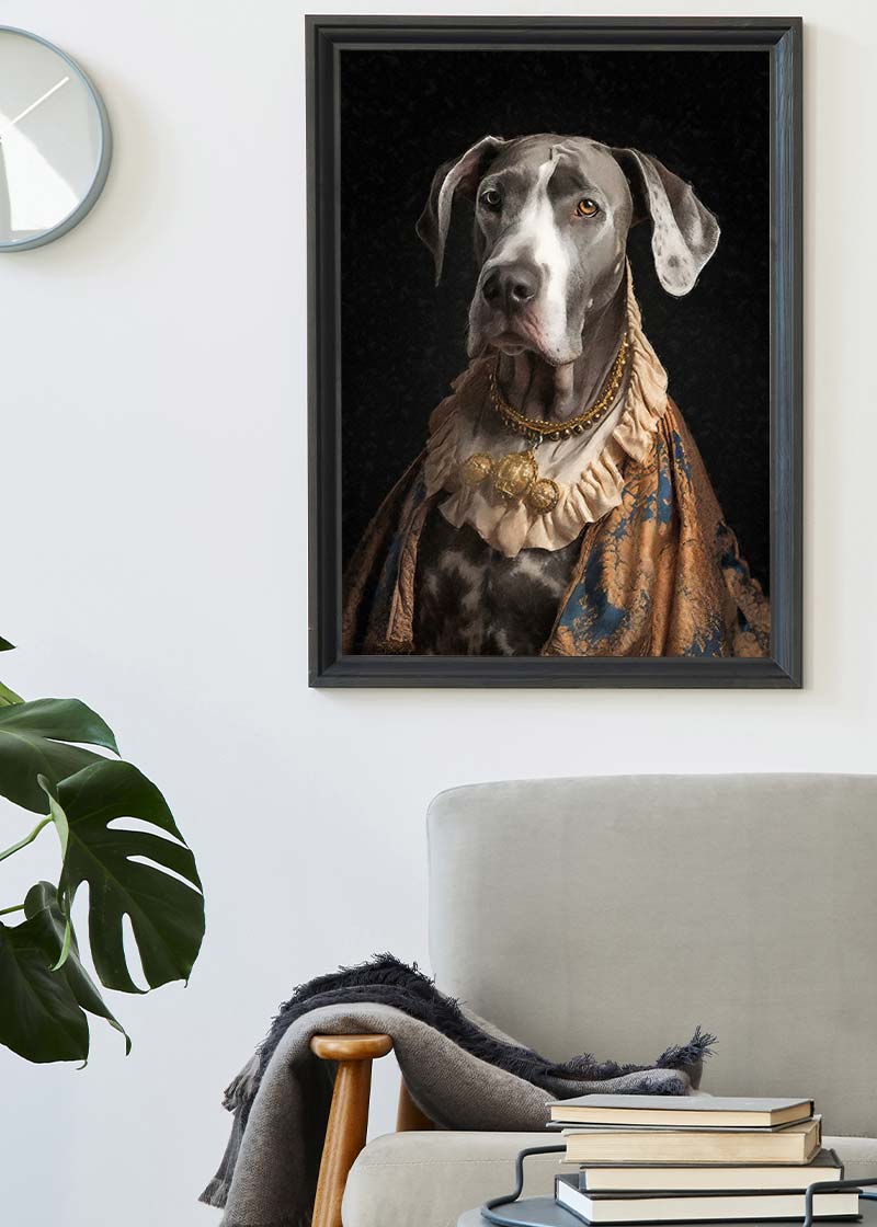 Great Dane Dog Portrait Print