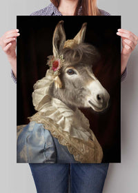 Donkey Animal Portrait Print