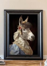 Donkey Animal Portrait Print