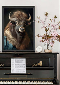 Bison Animal Portrait Print
