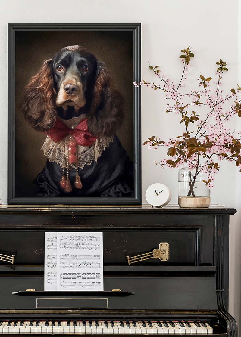 Brown Cocker Spaniel Portrait Print