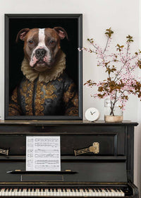 Staffordshire Bull Terrrier Staffy Dog Portrait Print