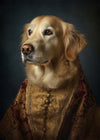 Golden Retriever Dog Portrait Print