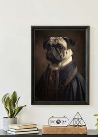 Pug Dog Portrait Print