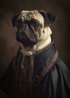 Pug Dog Portrait Print