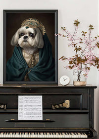 Shih Tzu Dog Portrait Print