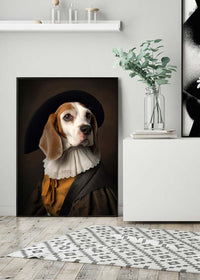 Beagle Dog Portrait Print