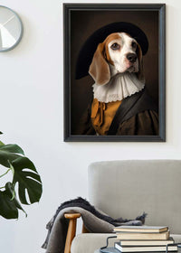 Beagle Dog Portrait Print