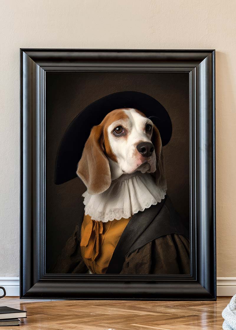Beagle Dog Portrait Print