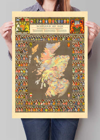 1975 Map of Scotland of Old