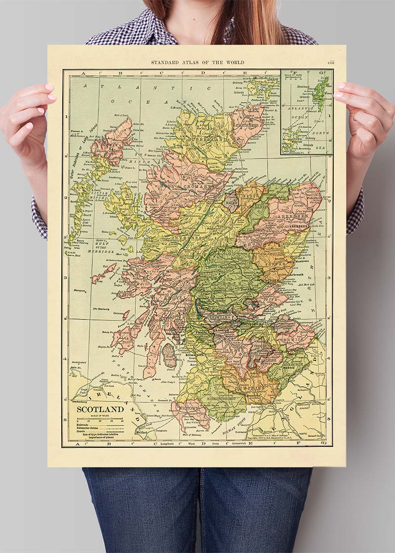 C. S. Hammond map of Scotland