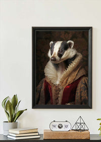 Badger Lady Portrait Print