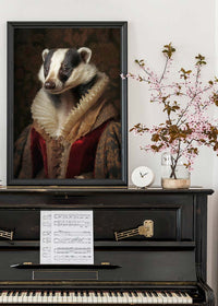 Badger Lady Portrait Print