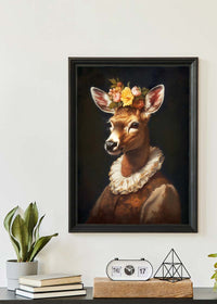 Deer Lady Portrait Print