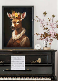 Deer Lady Portrait Print