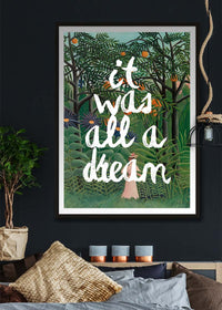 Henri Rousseau It Was All A Dream Paint Print