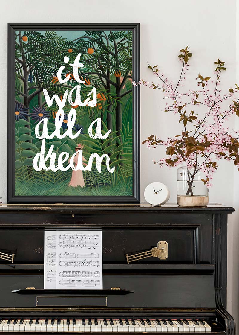 Henri Rousseau It Was All A Dream Paint Print