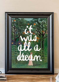 Henri Rousseau It Was All A Dream Paint Print