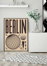 Berlin Abstract Style Music Type Print