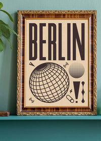Berlin Abstract Style Music Type Print