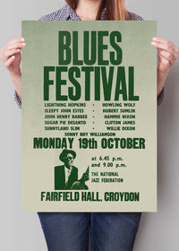 Blues Festival Music Concert Poster Print