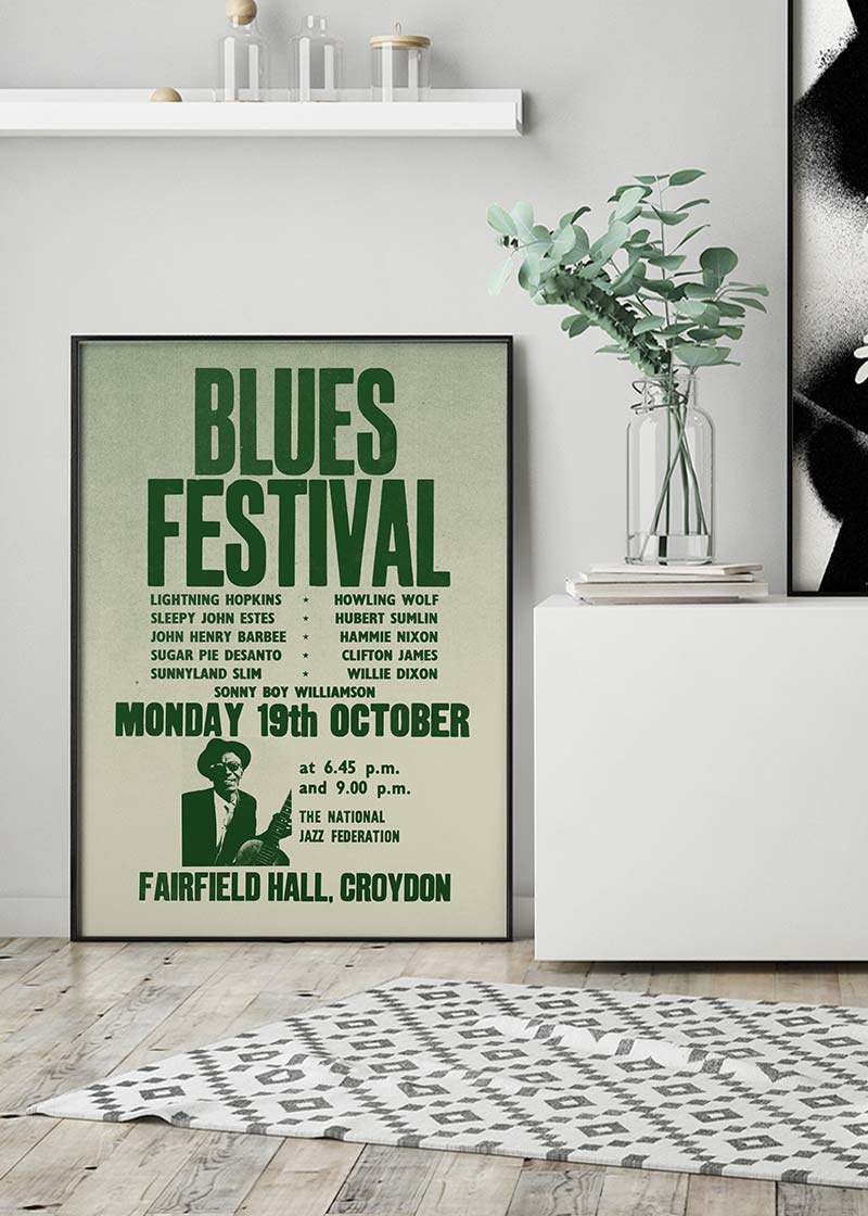 Blues Festival Music Concert Poster Print