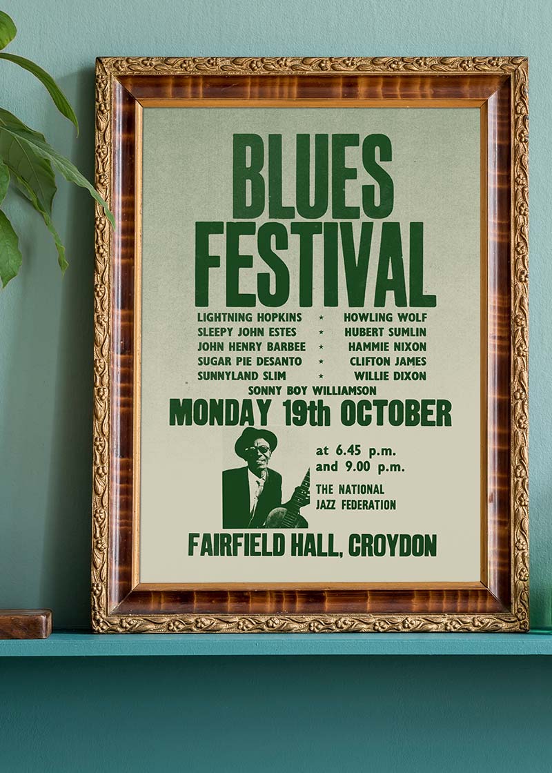 Blues Festival Music Concert Poster Print