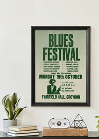 Blues Festival Music Concert Poster Print