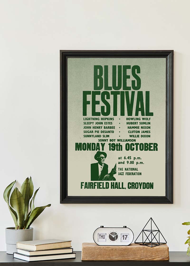Blues Festival Music Concert Poster Print