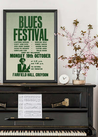 Blues Festival Music Concert Poster Print