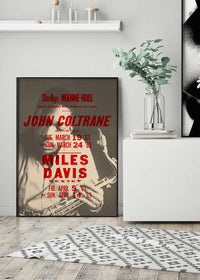 John Coltrane Miles Davis Music Poster Print
