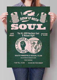 Northern Soul Motown Music Poster Pink Print