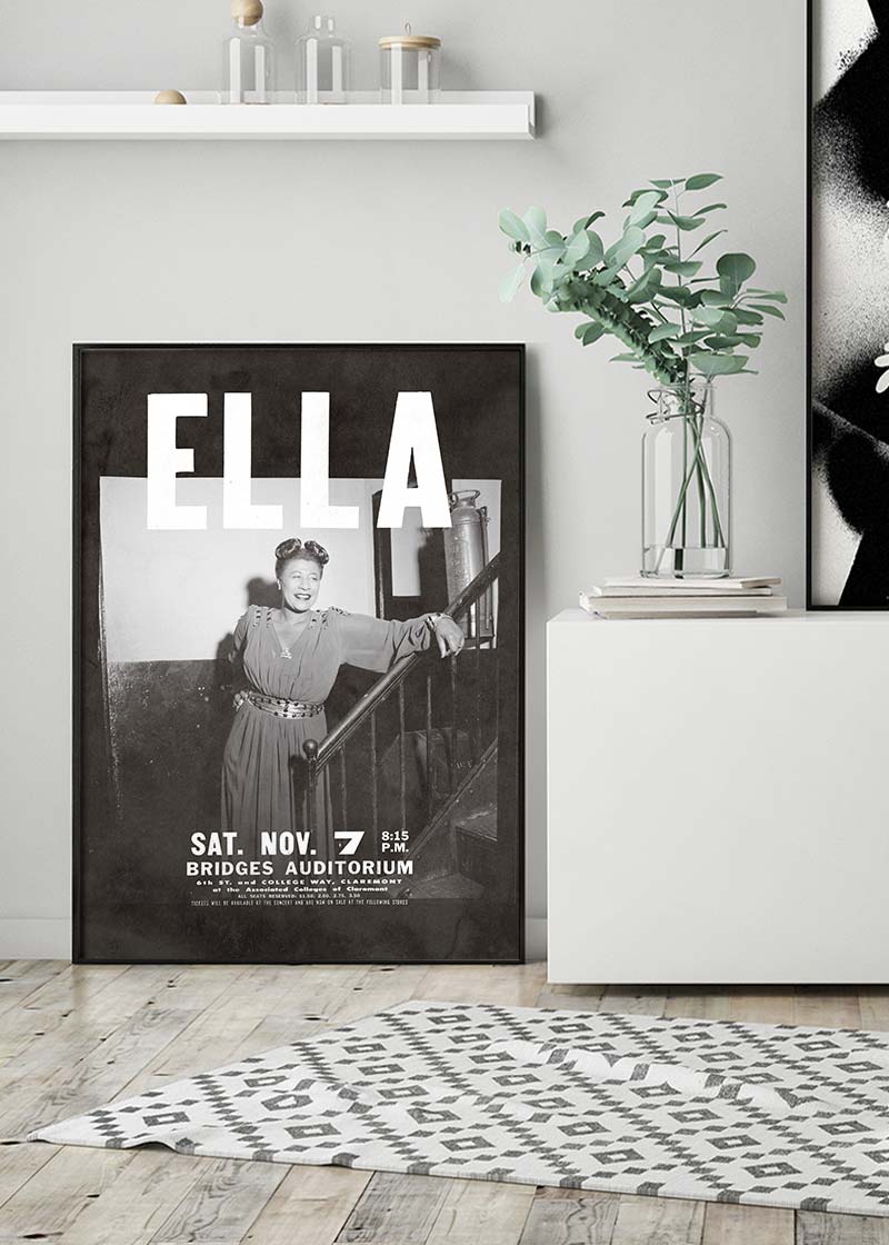Ella Fitzgerald Music Concert Poster Print